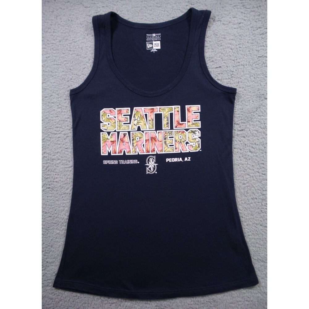 Seattle‎ Mariners New Era Top Womens Size Small Blue MLB Spring Training Tank